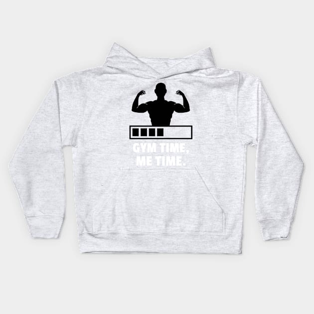 Gym Time, Me Time. Workout Kids Hoodie by TheFireInsideTeeShop